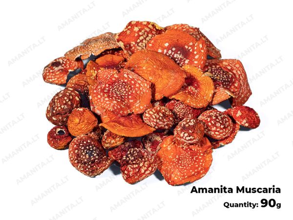 Dried Amanita Muscaria Hats